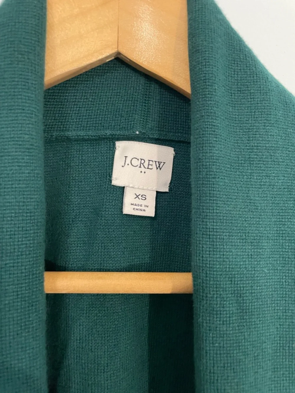 J. Crew Factory Green Chelsea Open-Front Sweater Blazer XS